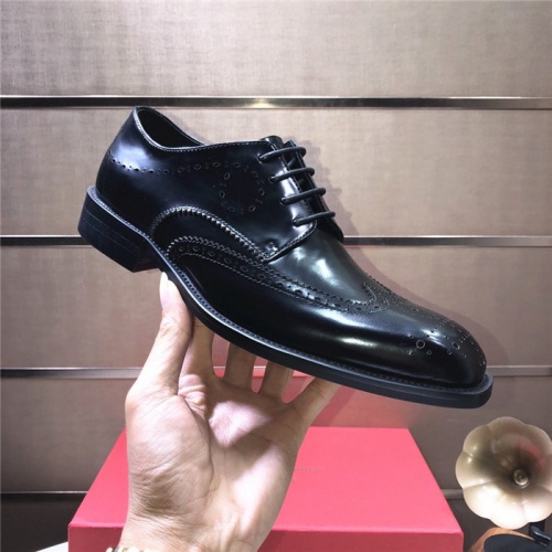 Replica Salvatore Ferragamo Leather Shoes For Men #880800 $96.00 USD for Wholesale