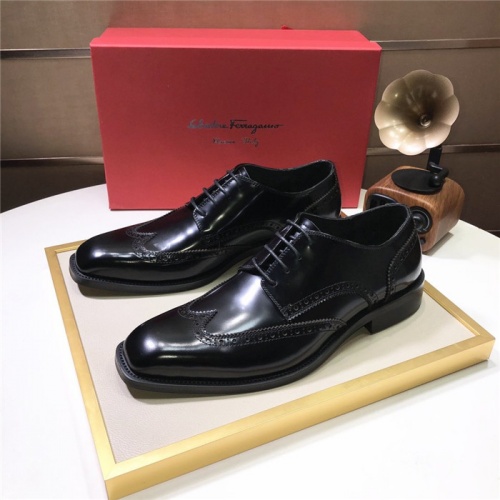 Salvatore Ferragamo Leather Shoes For Men #880801 $96.00 USD, Wholesale Replica Salvatore Ferragamo Leather Shoes