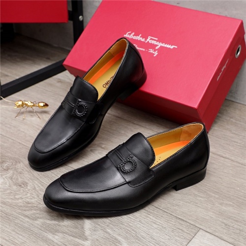 Salvatore Ferragamo Leather Shoes For Men #880802 $85.00 USD, Wholesale Replica Salvatore Ferragamo Leather Shoes