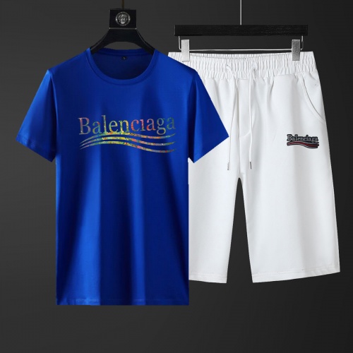 Balenciaga Fashion Tracksuits Short Sleeved For Men #881218 $52.00 USD, Wholesale Replica Balenciaga Fashion Tracksuits