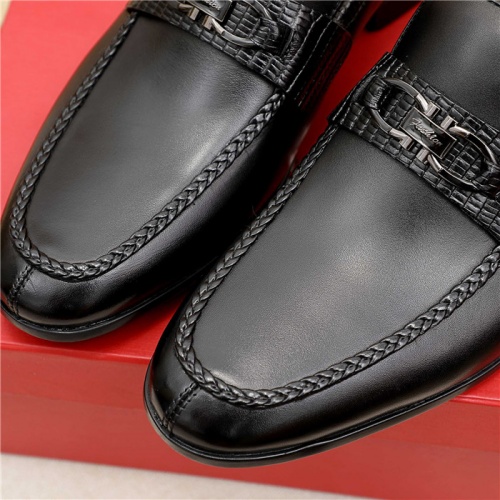 Replica Salvatore Ferragamo Leather Shoes For Men #881258 $82.00 USD for Wholesale