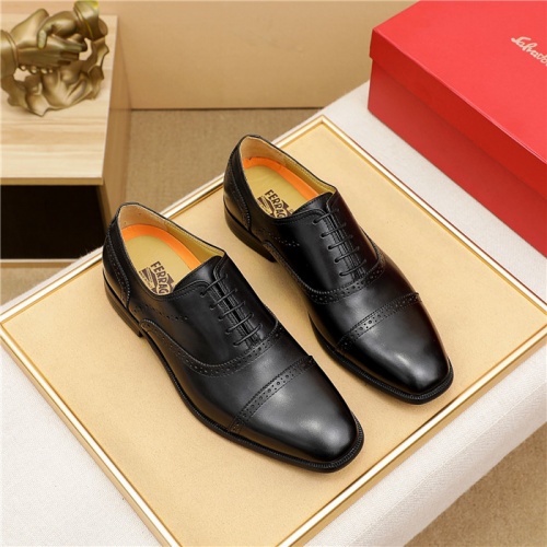 Salvatore Ferragamo Leather Shoes For Men #881264 $85.00 USD, Wholesale Replica Salvatore Ferragamo Leather Shoes