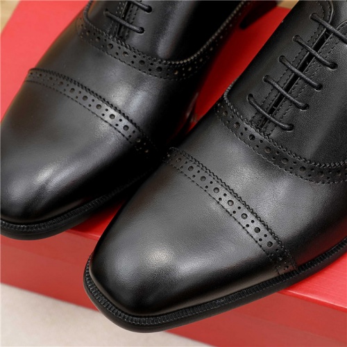 Replica Salvatore Ferragamo Leather Shoes For Men #881264 $85.00 USD for Wholesale