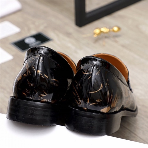 Replica Versace Leather Shoes For Men #881405 $80.00 USD for Wholesale