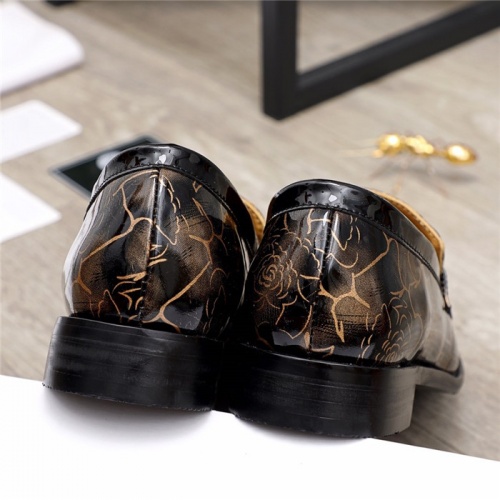 Replica Versace Leather Shoes For Men #881408 $80.00 USD for Wholesale