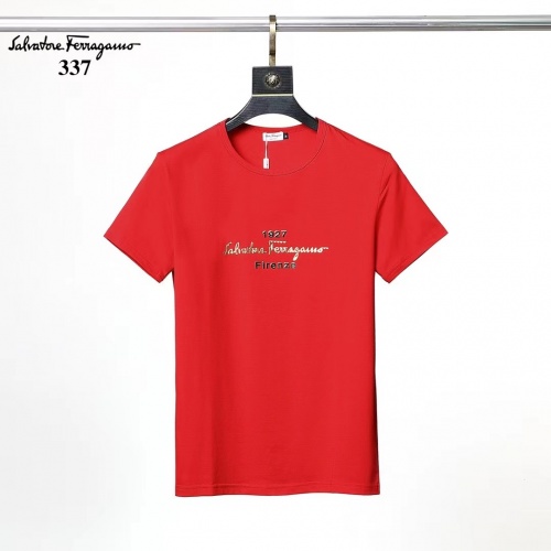 Salvatore Ferragamo T-Shirts Short Sleeved For Men #882464 $25.00 USD, Wholesale Replica Salvatore Ferragamo T-Shirts
