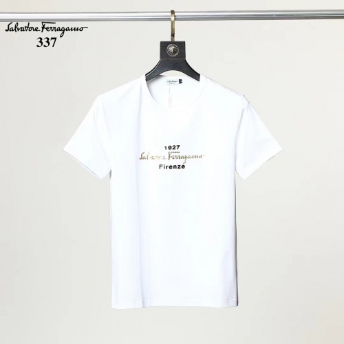 Salvatore Ferragamo T-Shirts Short Sleeved For Men #882465 $25.00 USD, Wholesale Replica Salvatore Ferragamo T-Shirts