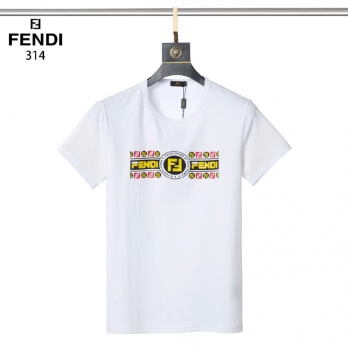 Fendi T-Shirts Short Sleeved For Men #882467 $25.00 USD, Wholesale Replica Fendi T-Shirts