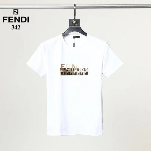 Fendi T-Shirts Short Sleeved For Men #882469 $25.00 USD, Wholesale Replica Fendi T-Shirts