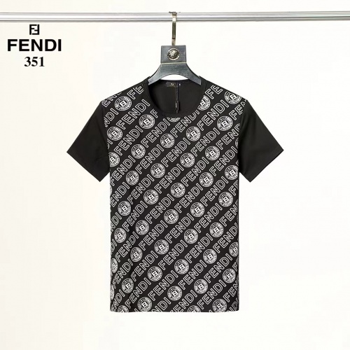 Fendi T-Shirts Short Sleeved For Men #882470 $25.00 USD, Wholesale Replica Fendi T-Shirts