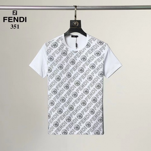 Fendi T-Shirts Short Sleeved For Men #882472 $25.00 USD, Wholesale Replica Fendi T-Shirts