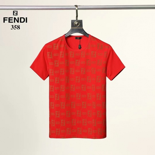 Fendi T-Shirts Short Sleeved For Men #882475 $25.00 USD, Wholesale Replica Fendi T-Shirts