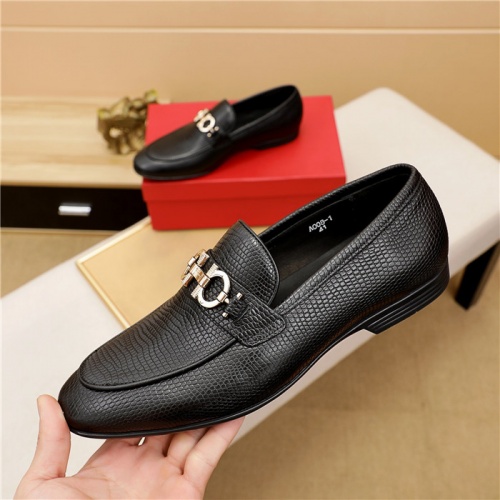 Replica Ferragamo Salvatore FS Leather Shoes For Men #882584 $80.00 USD for Wholesale