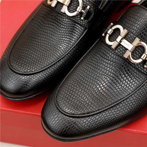 Replica Ferragamo Salvatore FS Leather Shoes For Men #882584 $80.00 USD for Wholesale