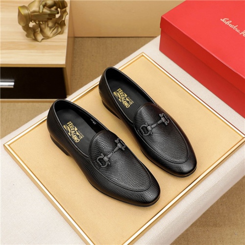 Ferragamo Salvatore FS Leather Shoes For Men #882585