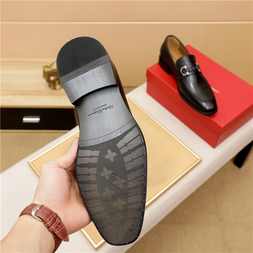 Replica Salvatore Ferragamo Leather Shoes For Men #882587 $82.00 USD for Wholesale