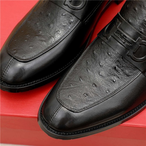 Replica Salvatore Ferragamo Leather Shoes For Men #882592 $82.00 USD for Wholesale