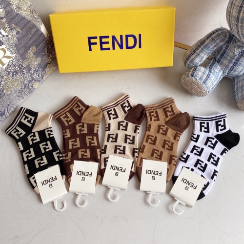 Fendi Socks #882761 $27.00 USD, Wholesale Replica Fendi Socks