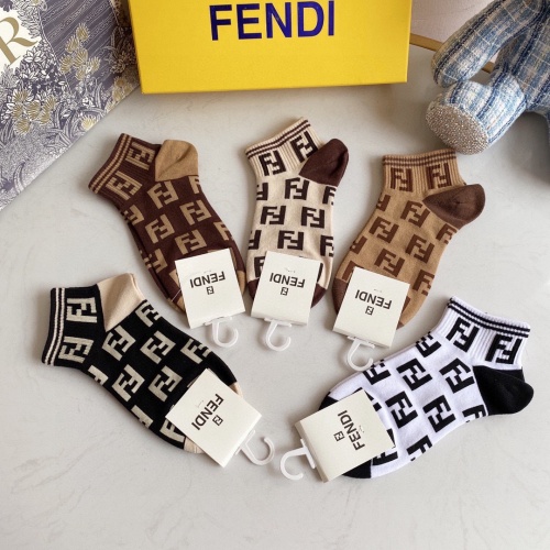 Replica Fendi Socks #882761 $27.00 USD for Wholesale