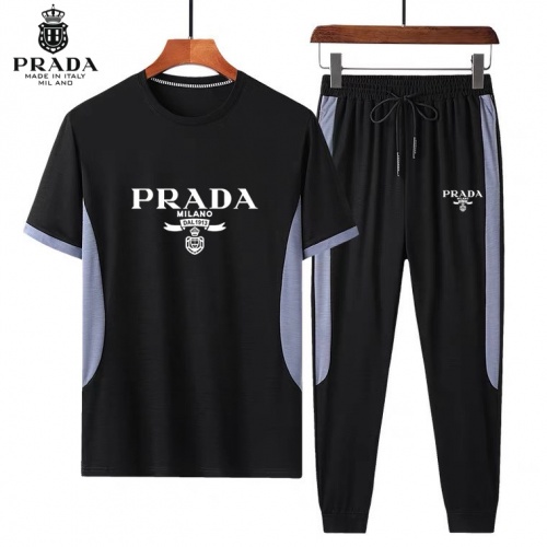 Prada Tracksuits Short Sleeved For Men #882822 $60.00 USD, Wholesale Replica Prada Tracksuits