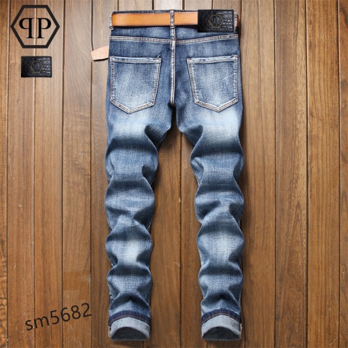 Replica Philipp Plein PP Jeans For Men #883102 $48.00 USD for Wholesale