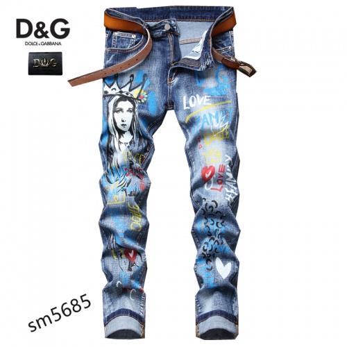Dolce &amp; Gabbana D&amp;G Jeans For Men #883106 $48.00 USD, Wholesale Replica Dolce &amp; Gabbana D&amp;G Jeans