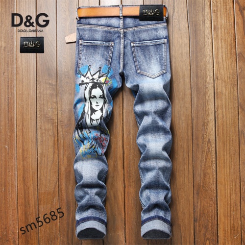 Replica Dolce & Gabbana D&G Jeans For Men #883106 $48.00 USD for Wholesale