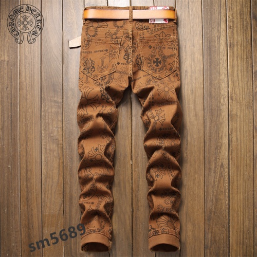Replica Chrome Hearts Jeans For Men #883108 $48.00 USD for Wholesale