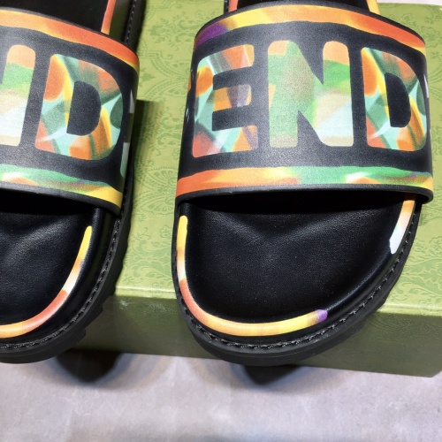 Replica Fendi Slippers For Men #883310 $60.00 USD for Wholesale