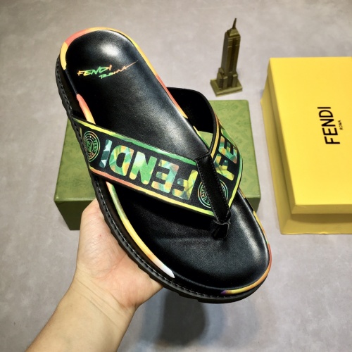 Replica Fendi Slippers For Men #883311 $60.00 USD for Wholesale