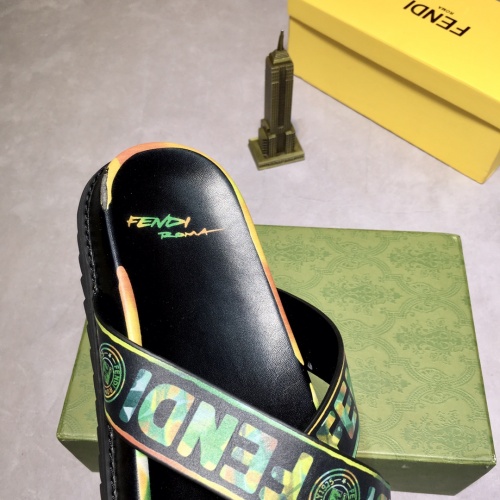Replica Fendi Slippers For Men #883312 $60.00 USD for Wholesale