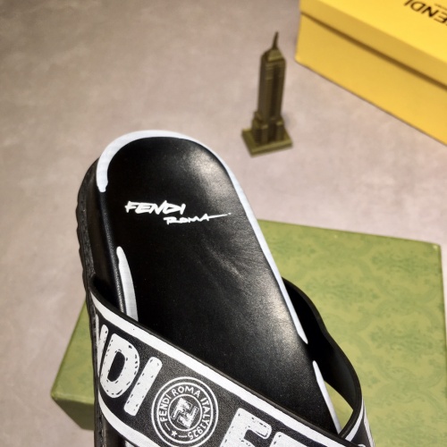 Replica Fendi Slippers For Men #883313 $60.00 USD for Wholesale