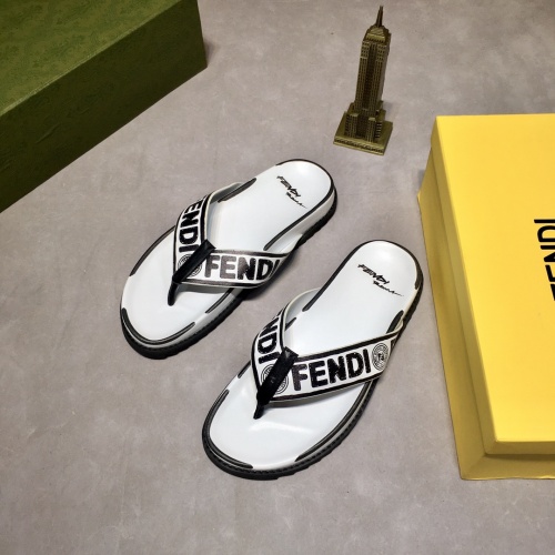 Replica Fendi Slippers For Men #883317 $60.00 USD for Wholesale