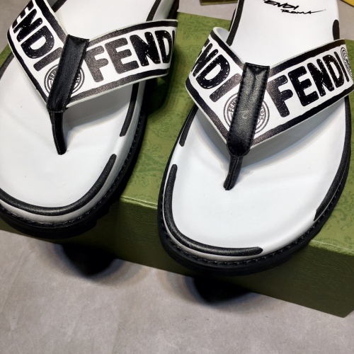 Replica Fendi Slippers For Men #883317 $60.00 USD for Wholesale