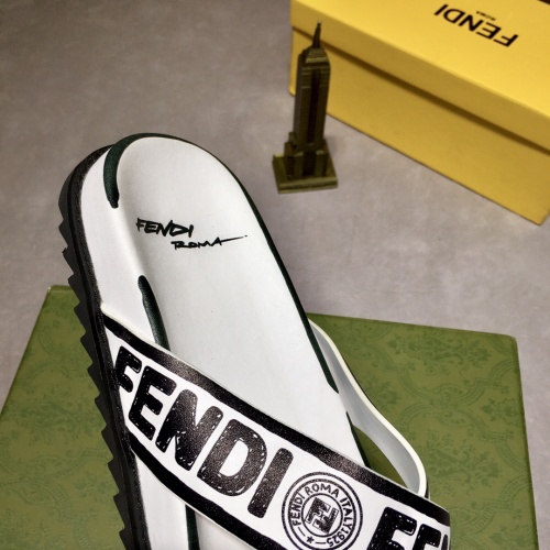 Replica Fendi Slippers For Men #883318 $60.00 USD for Wholesale