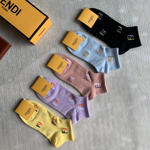 Replica Fendi Socks #883550 $27.00 USD for Wholesale