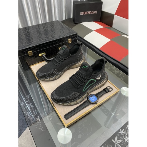 Armani Casual Shoes For Men #883649 $76.00 USD, Wholesale Replica Armani Casual Shoes