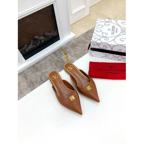 Replica Valentino Slippers For Women #883823 $76.00 USD for Wholesale