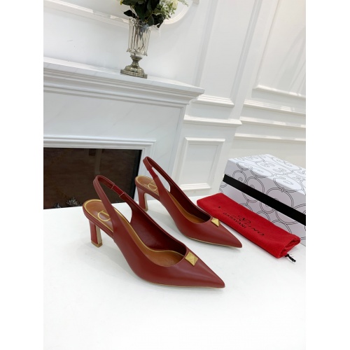 Valentino High-Heeled Shoes For Women #884107 $82.00 USD, Wholesale Replica Valentino High-Heeled Shoes