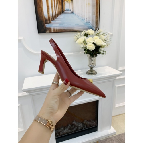 Replica Valentino High-Heeled Shoes For Women #884107 $82.00 USD for Wholesale