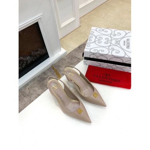 Replica Valentino High-Heeled Shoes For Women #884136 $82.00 USD for Wholesale