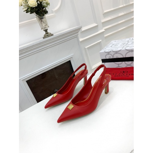Valentino High-Heeled Shoes For Women #884137 $82.00 USD, Wholesale Replica Valentino High-Heeled Shoes