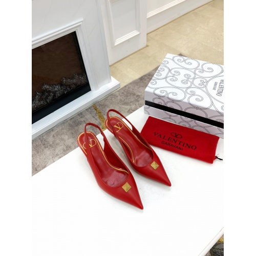 Replica Valentino High-Heeled Shoes For Women #884137 $82.00 USD for Wholesale