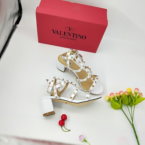 Replica Valentino High-Heeled Shoes For Women #884143 $72.00 USD for Wholesale