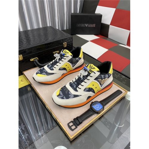 Armani Casual Shoes For Men #884345 $80.00 USD, Wholesale Replica Armani Casual Shoes
