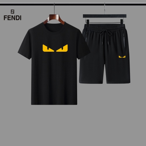Fendi Tracksuits Short Sleeved For Men #884513 $56.00 USD, Wholesale Replica Fendi Tracksuits