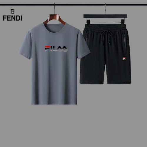 Fendi Tracksuits Short Sleeved For Men #884519 $56.00 USD, Wholesale Replica Fendi Tracksuits