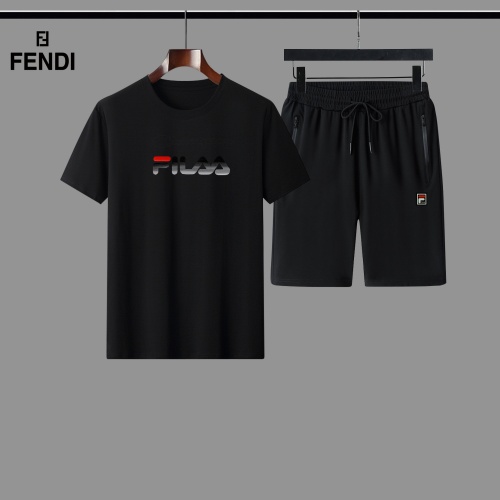 Fendi Tracksuits Short Sleeved For Men #884523 $56.00 USD, Wholesale Replica Fendi Tracksuits