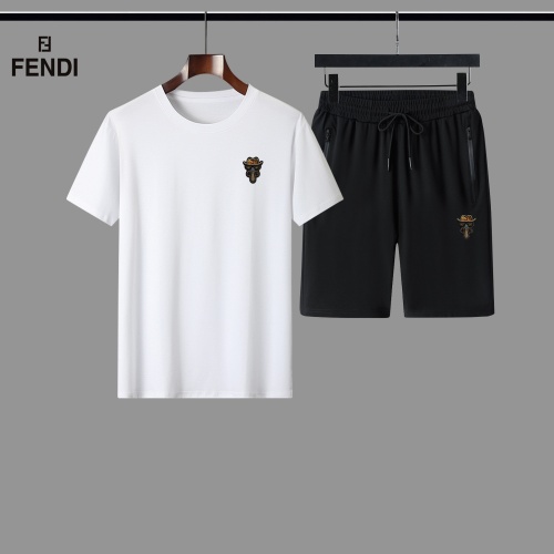 Fendi Tracksuits Short Sleeved For Men #884592 $56.00 USD, Wholesale Replica Fendi Tracksuits