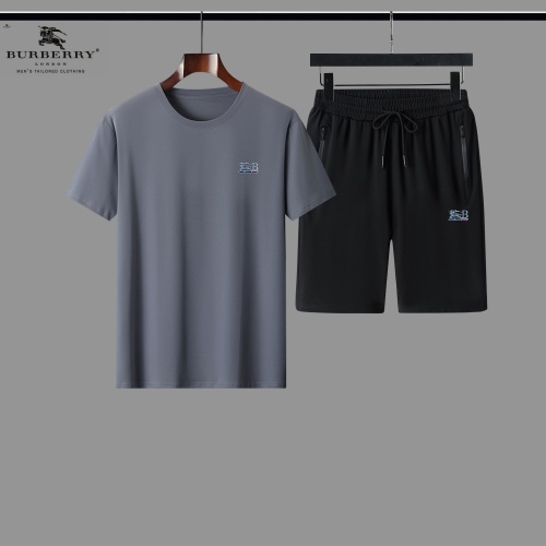 Burberry Tracksuits Short Sleeved For Men #884603 $56.00 USD, Wholesale Replica Burberry Tracksuits